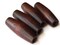 2 Inch Long Dark Brown Wood Tube Beads - Vintage Macrame Beads